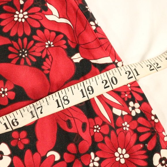 vtg VALERIE STEVENS Floral A-Line Mid Length Skirt Sz 4 US - Picture 9 of 11